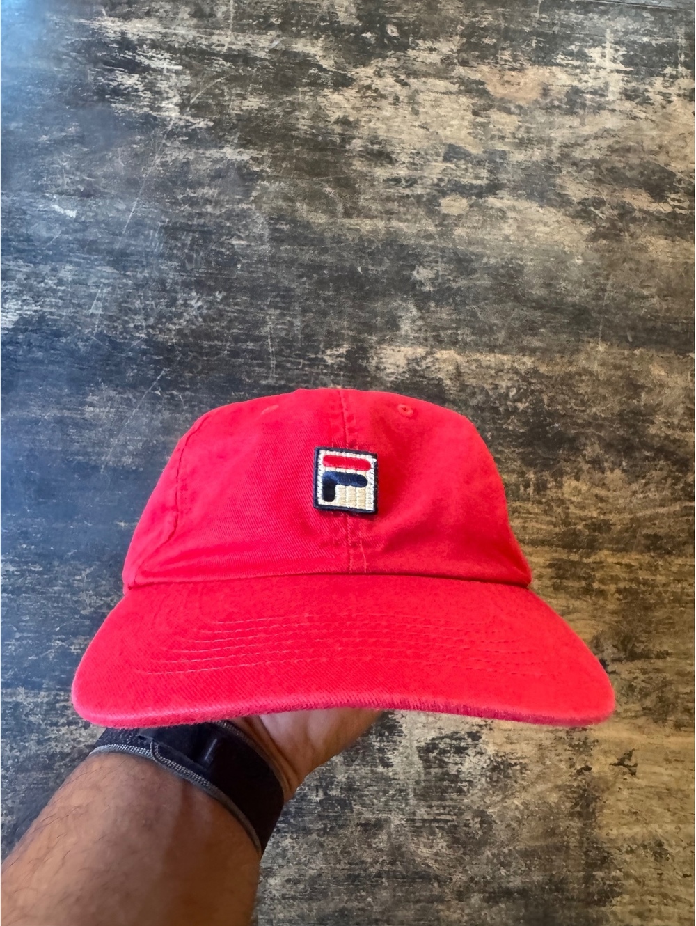 Cotton baseball cap, Fila F-Box logo (0095)